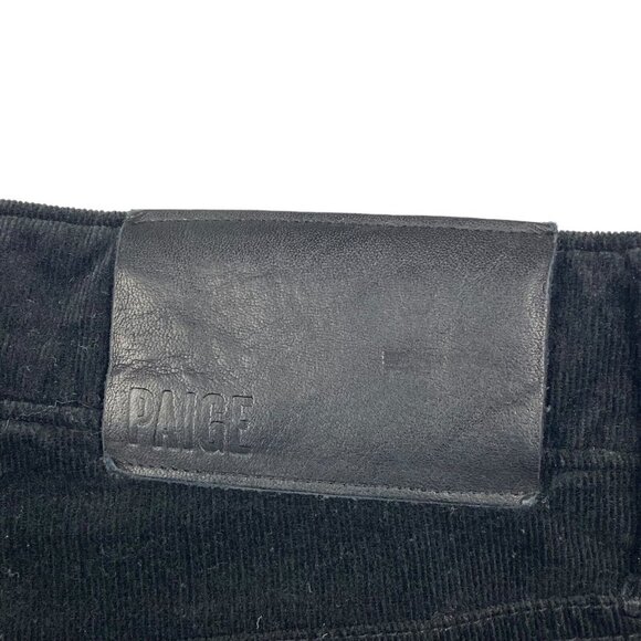 Paige Men's Lennox Corduroy Slim Fit Stretch Pants Black US 33 - Picture 10 of 15